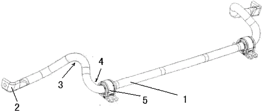 Manufacturing process of hollow stabilizer rod of automobile