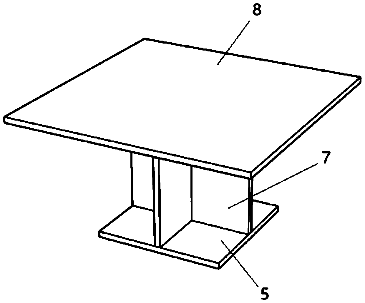 A joint structure and construction method of section steel wrapped concrete columns and steel beams