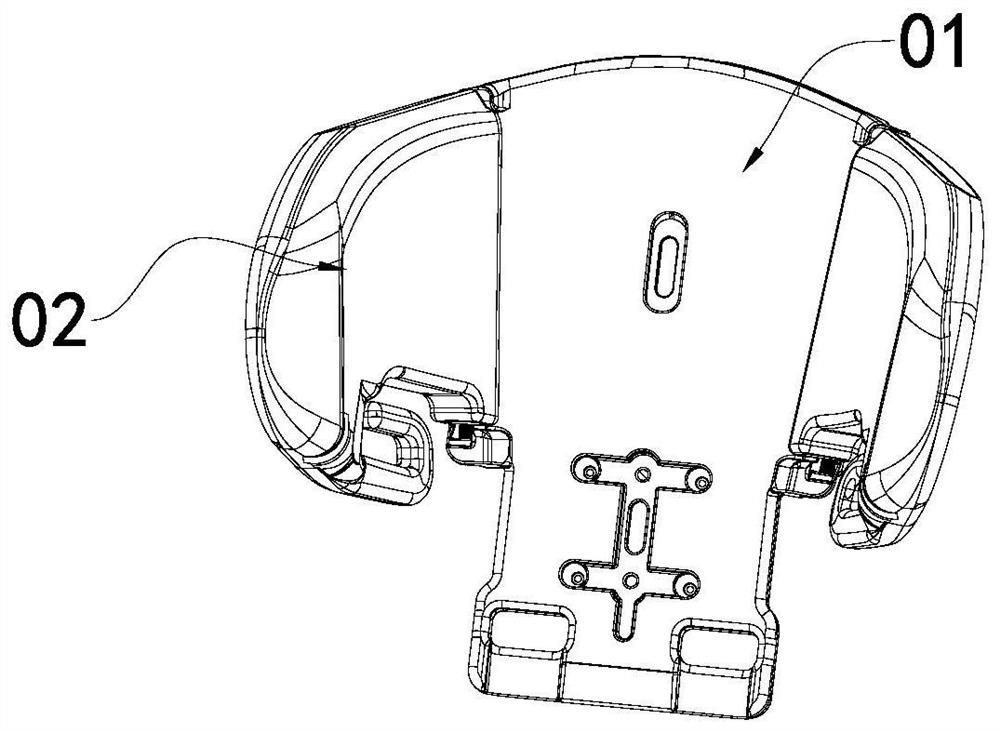 Headrest assembly and child safety seat