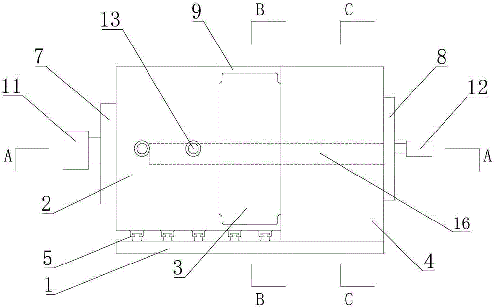 Weak structural belt diastrophism simulation test device under stress action