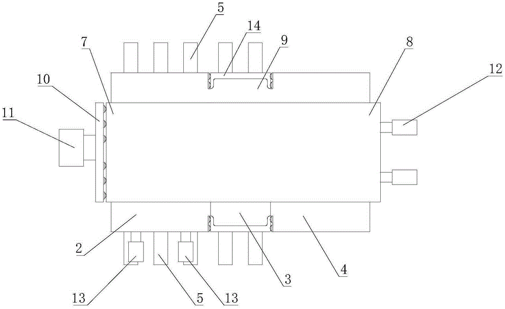 Weak structural belt diastrophism simulation test device under stress action