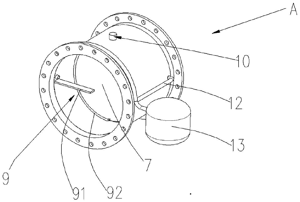 Two-way flame-proof valve and flame-proof system used for dust environment