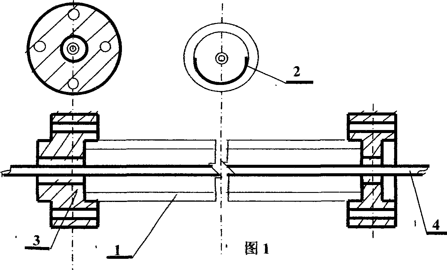 Low-price water and gas dual-purpose vacuum heat collecting pipe and heating device thereof