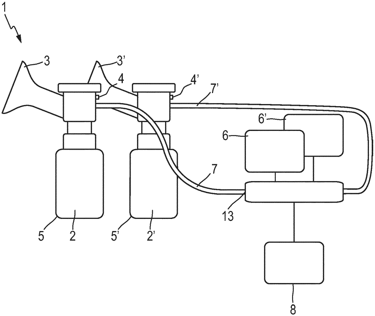 Breast pump and method for operation