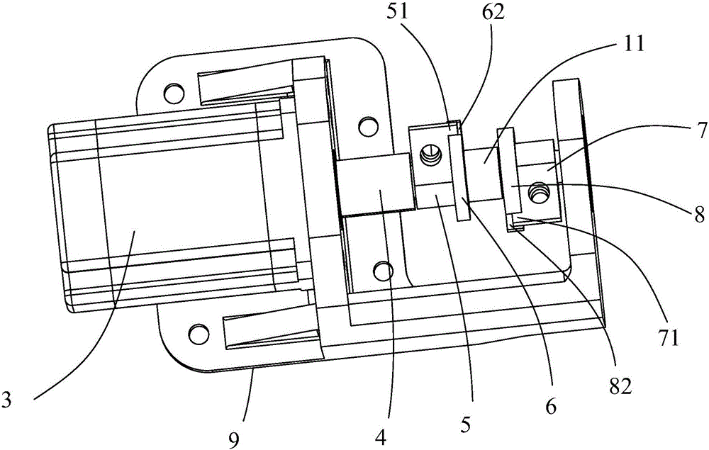 Integrated presser foot lifting and thread trimming device and sewing machine