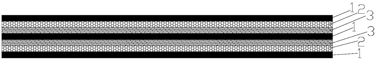 A preparation method of fireproof glass fiber-aluminum alloy hybrid laminate