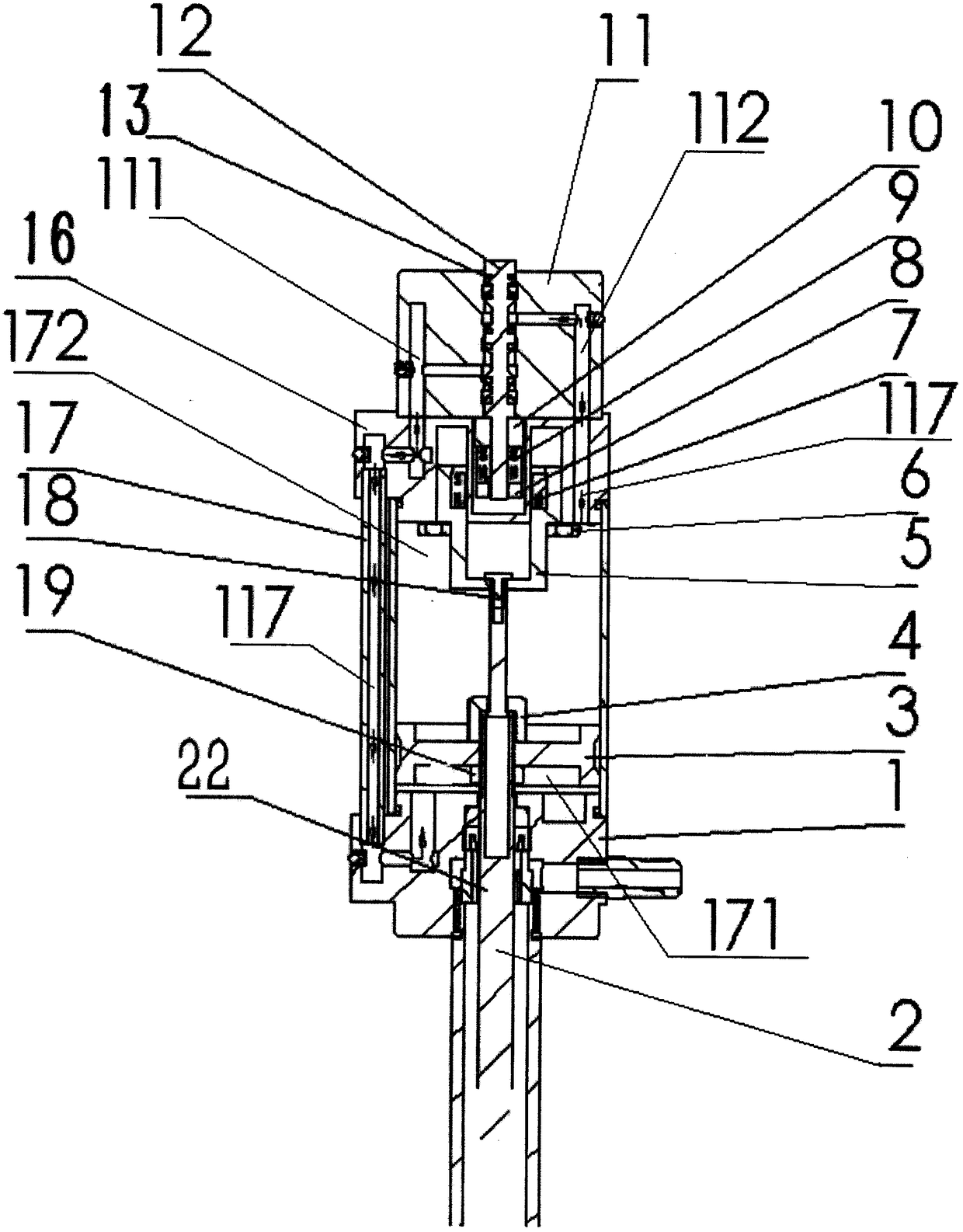 Permanent magnetic pole pneumatic reversing device