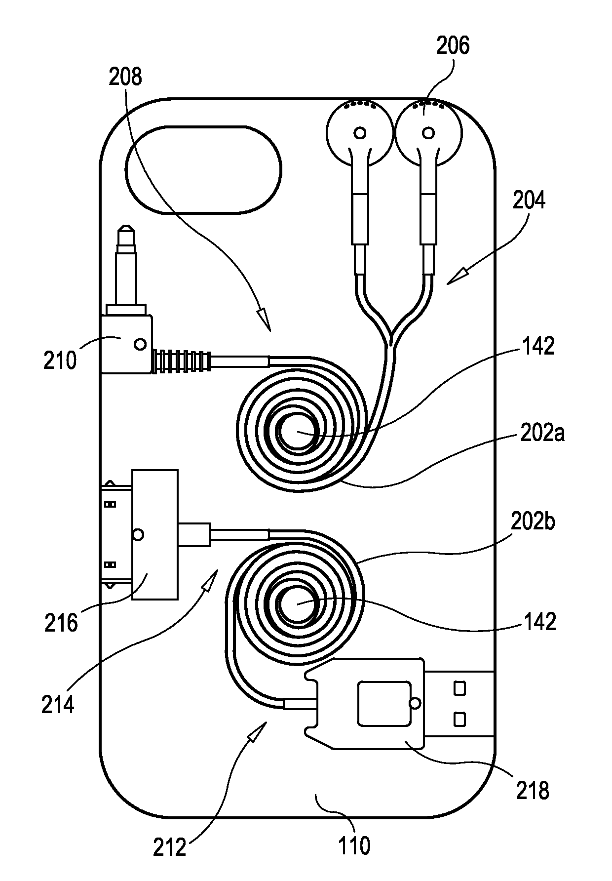 Electronic device cover with retractable communication modules