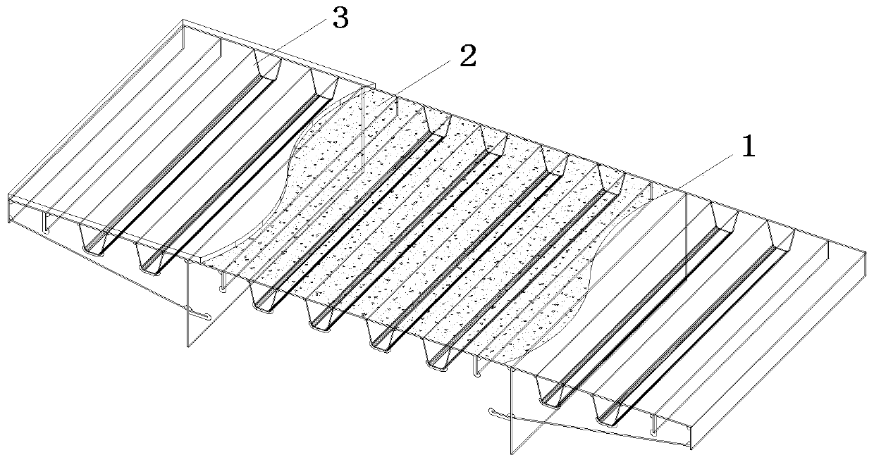 Composite steel bridge deck based on bonded steel fiber reinforced concrete and its paving method