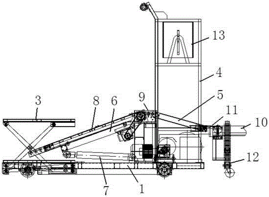 a loading and unloading vehicle