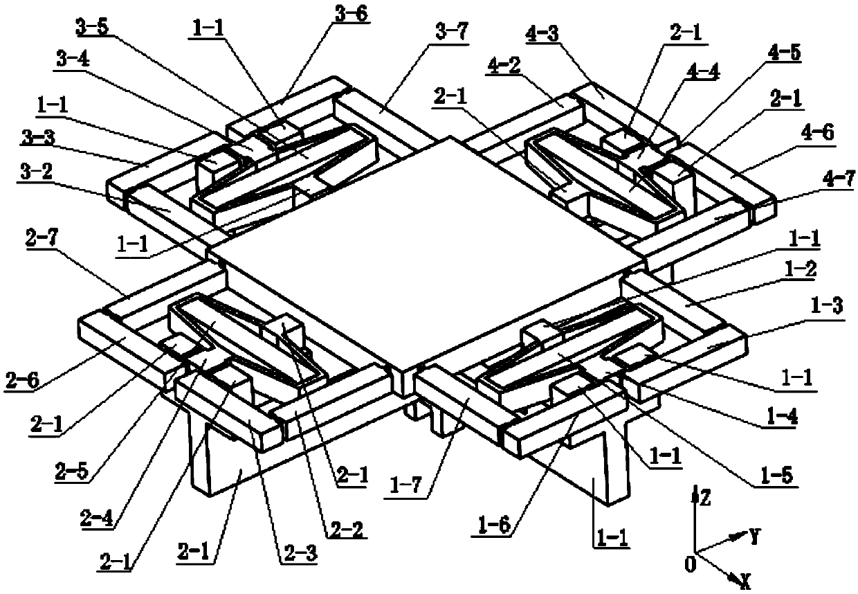 Three-degree-of-freedom piezoelectric drive adjustment device and method capable of realizing translation and rotation