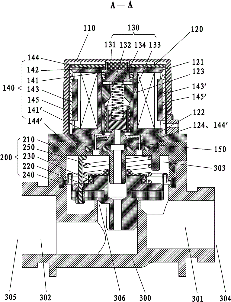 Valve head for pulse solenoid valve