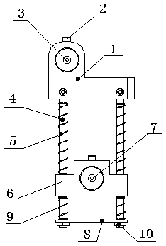 Automatic wire tightening mechanism of wire cutting machine