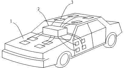 Piezoelectric active and passive mixed vibration suppression method for automobile body structure