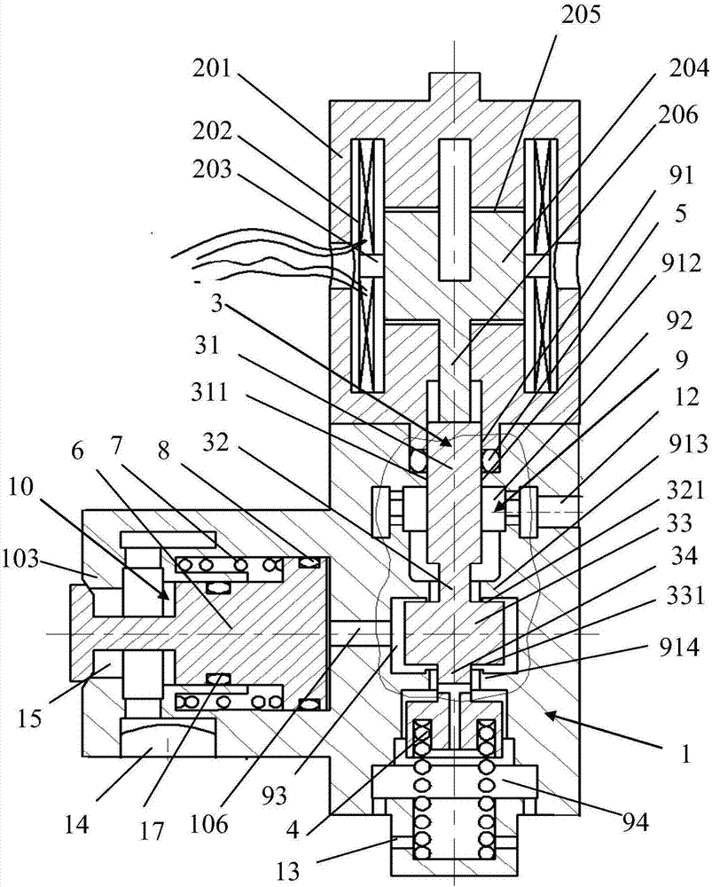 Electromagnetic drive device and pilot-operated type electromagnetic pneumatic valve