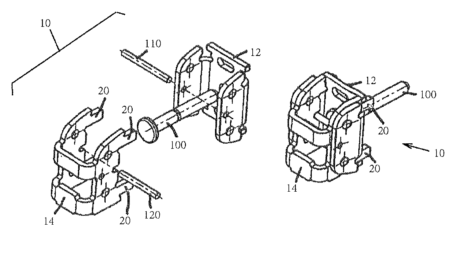 Connection element for a support frame system