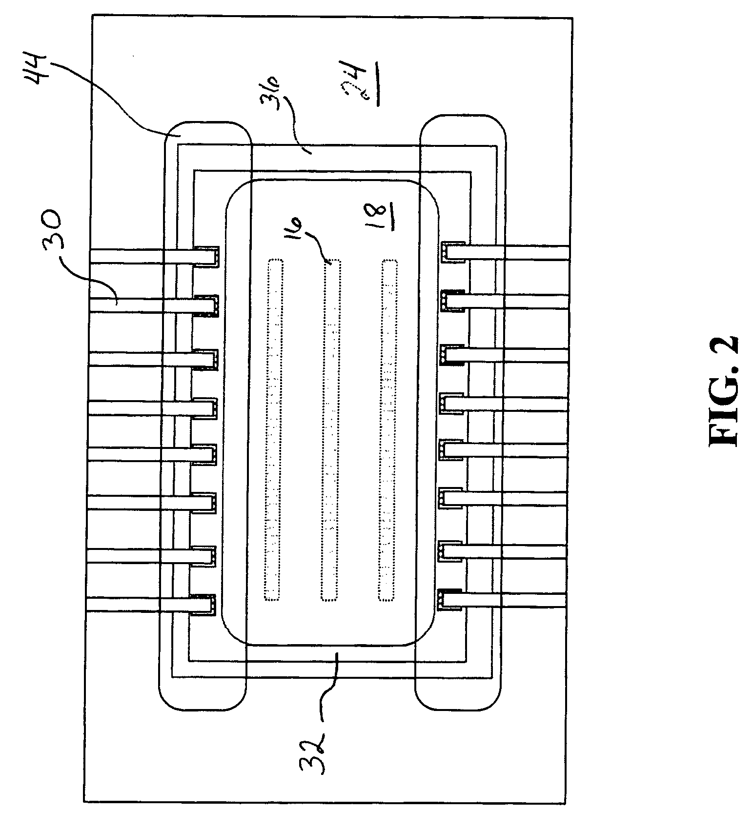Method of applying an encapsulant material to an ink jet printhead