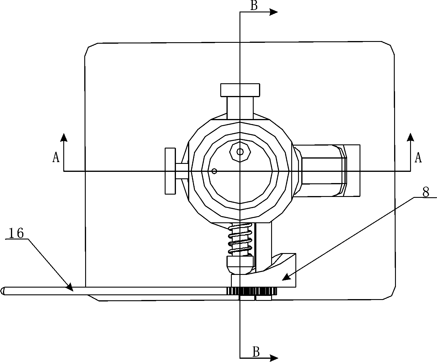 Powder pressing sampling device for X ray fluorescence analysis