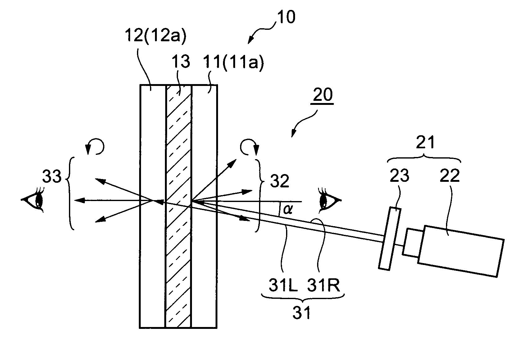 Transmitting-reflecting projection screen, and projection system comprising the same