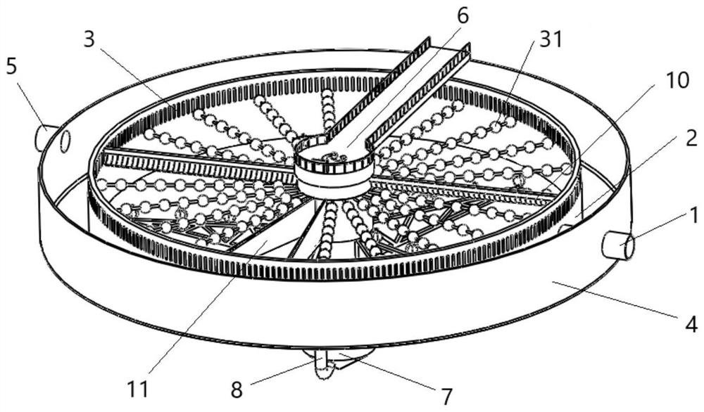 Heavy metal sewage treatment system and heavy metal sewage treatment method