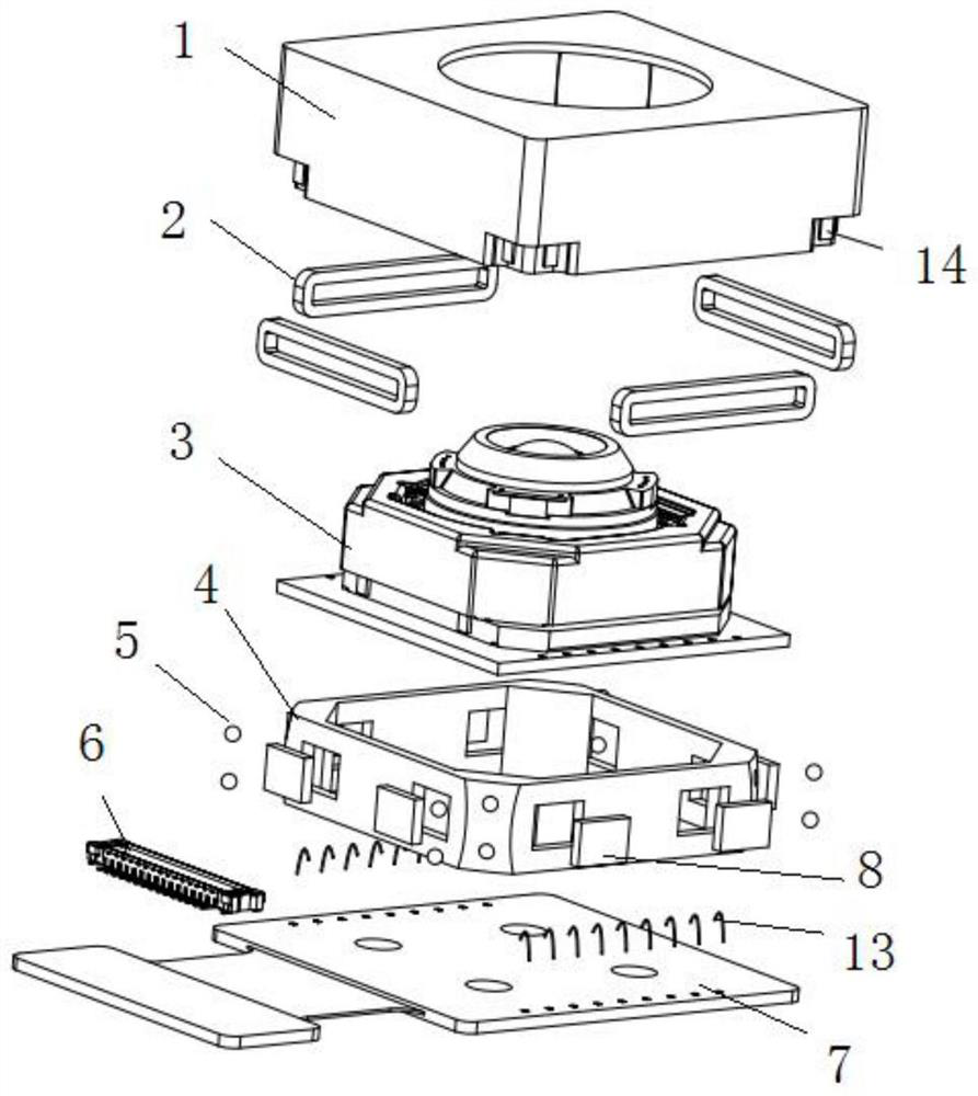 Optical anti-shake camera module, camera anti-shake system and method and mobile terminal