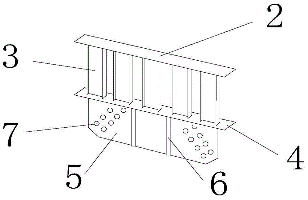 Connecting joint for buckling-restrained brace and concrete frame beam