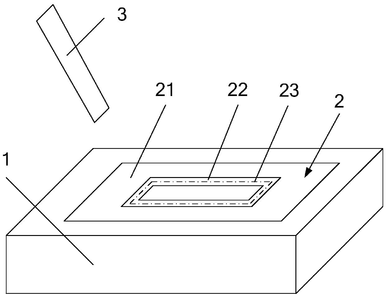 Laser packaging method and laser packaging equipment