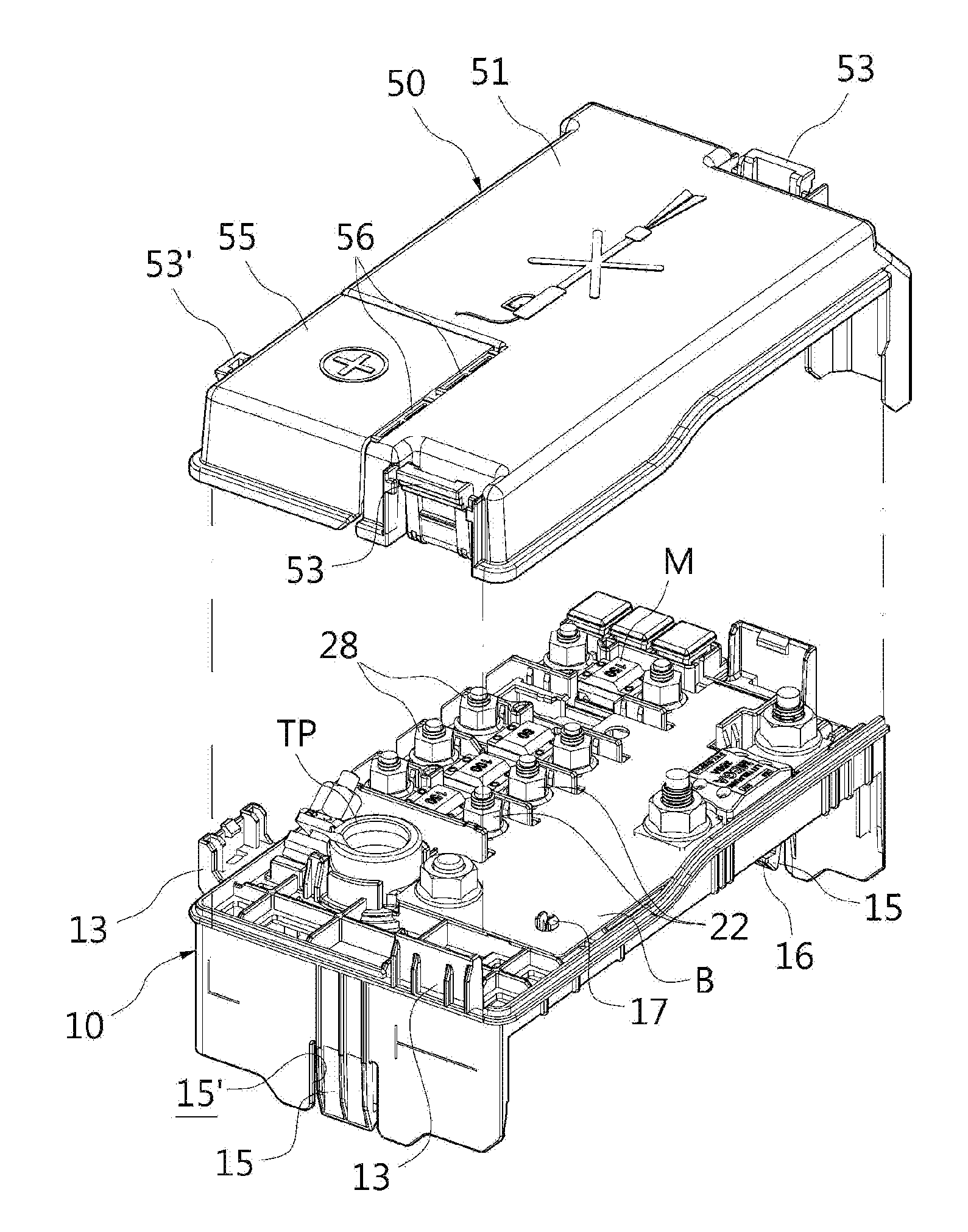 Battery block for vehicle