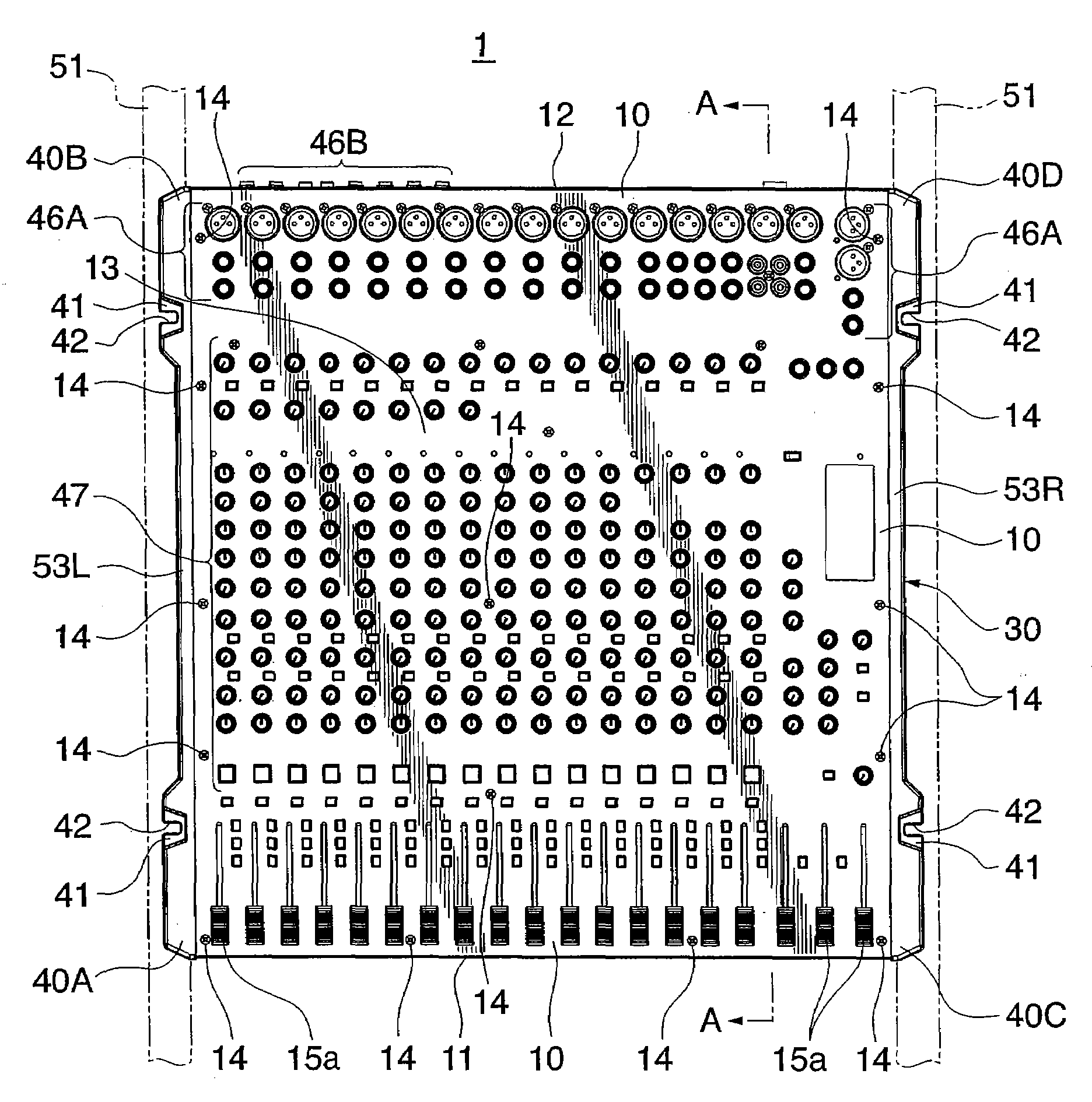 Housing Structure of Acoustic Controller