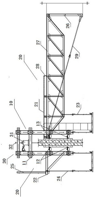 Method for making a shaft structure silo by using the profile combination frame for silo