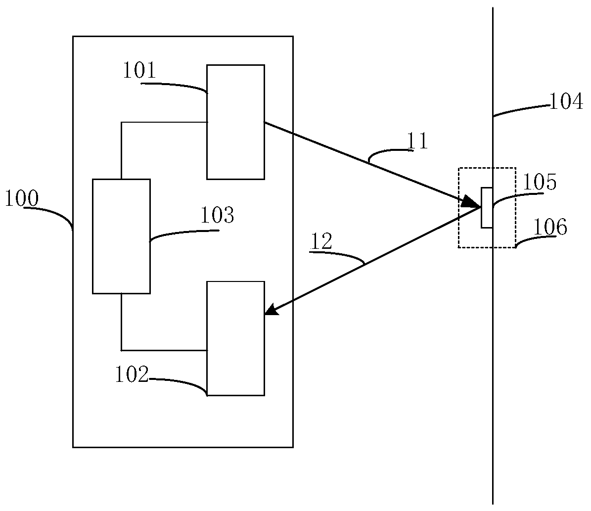 Flight time based depth camera and three-dimensional imaging method