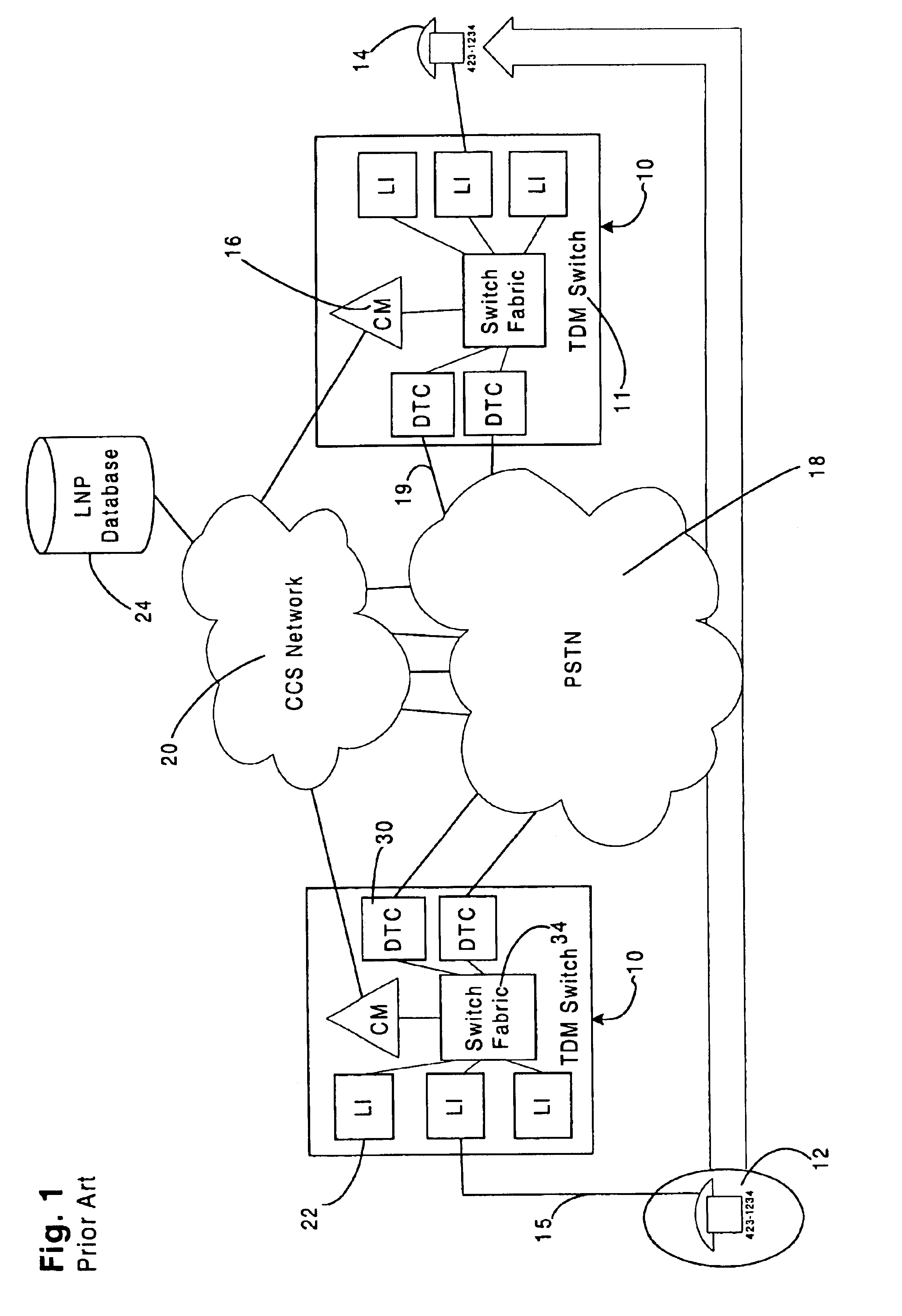 Method and apparatus enabling local number portability in telephone networks