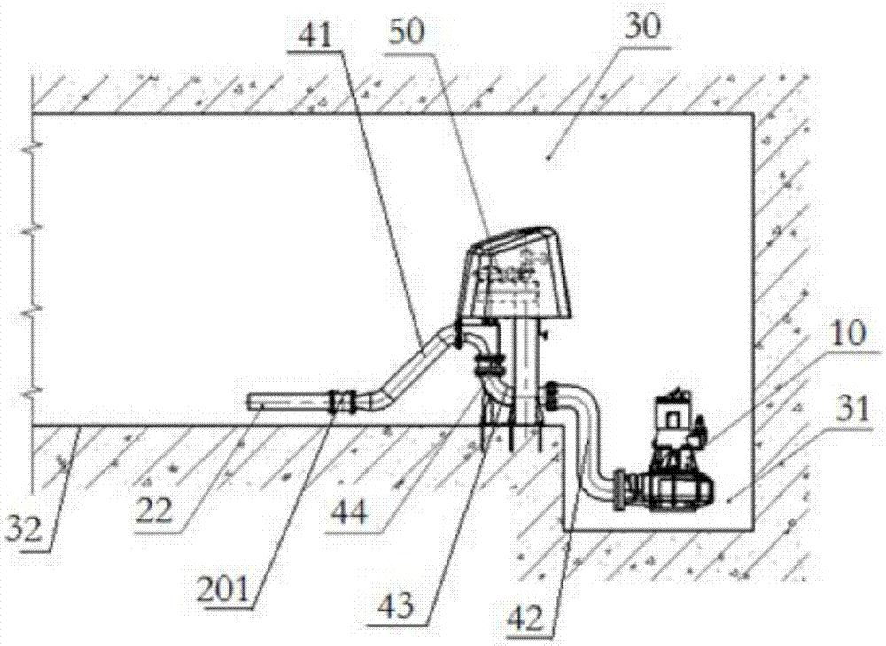 Rainwater storage tank ejection-type flushing device, control method and rainwater storage tank