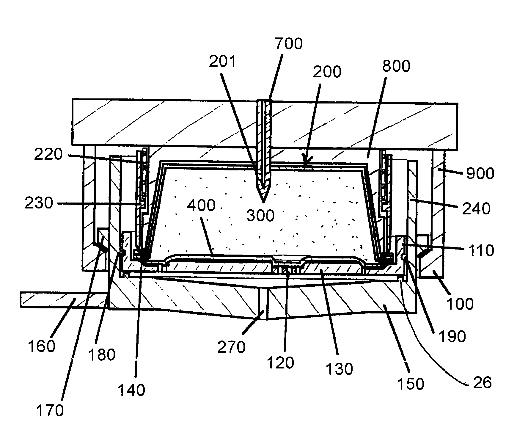 Capsule with flow control and filtering member