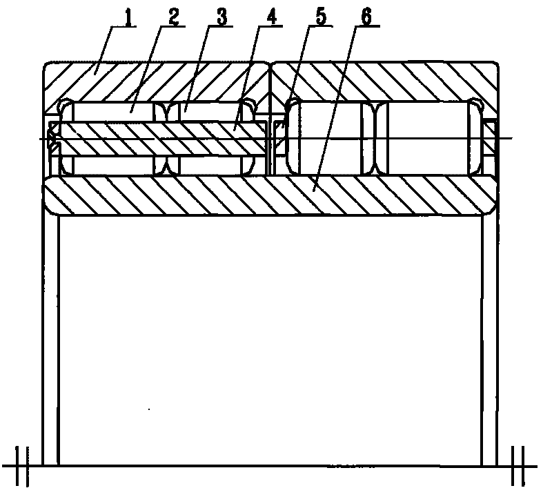 Enhanced four-row cylindrical roller bearing