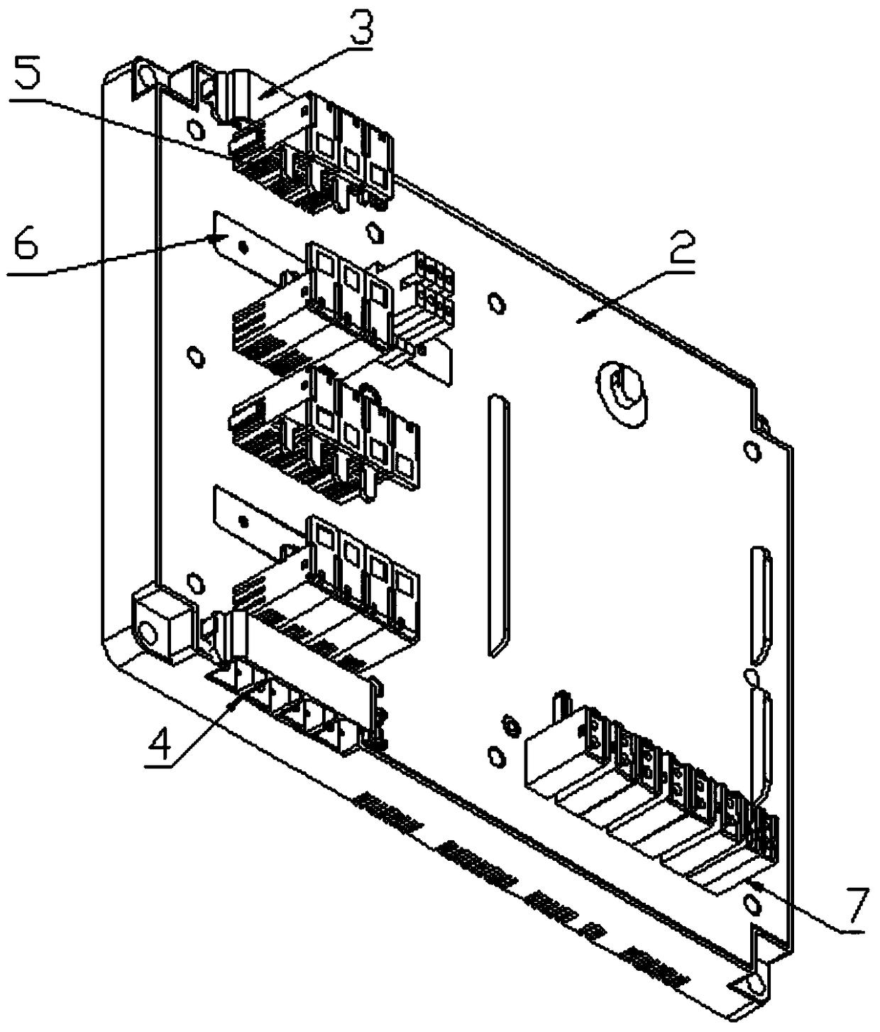 Three-phase novel electric meter box