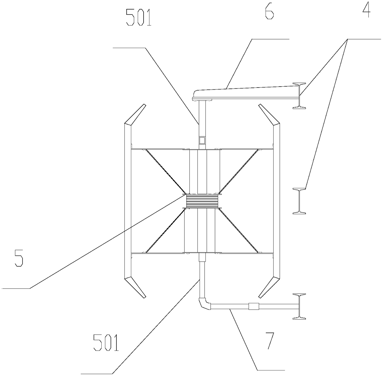 A wind energy curtain wall