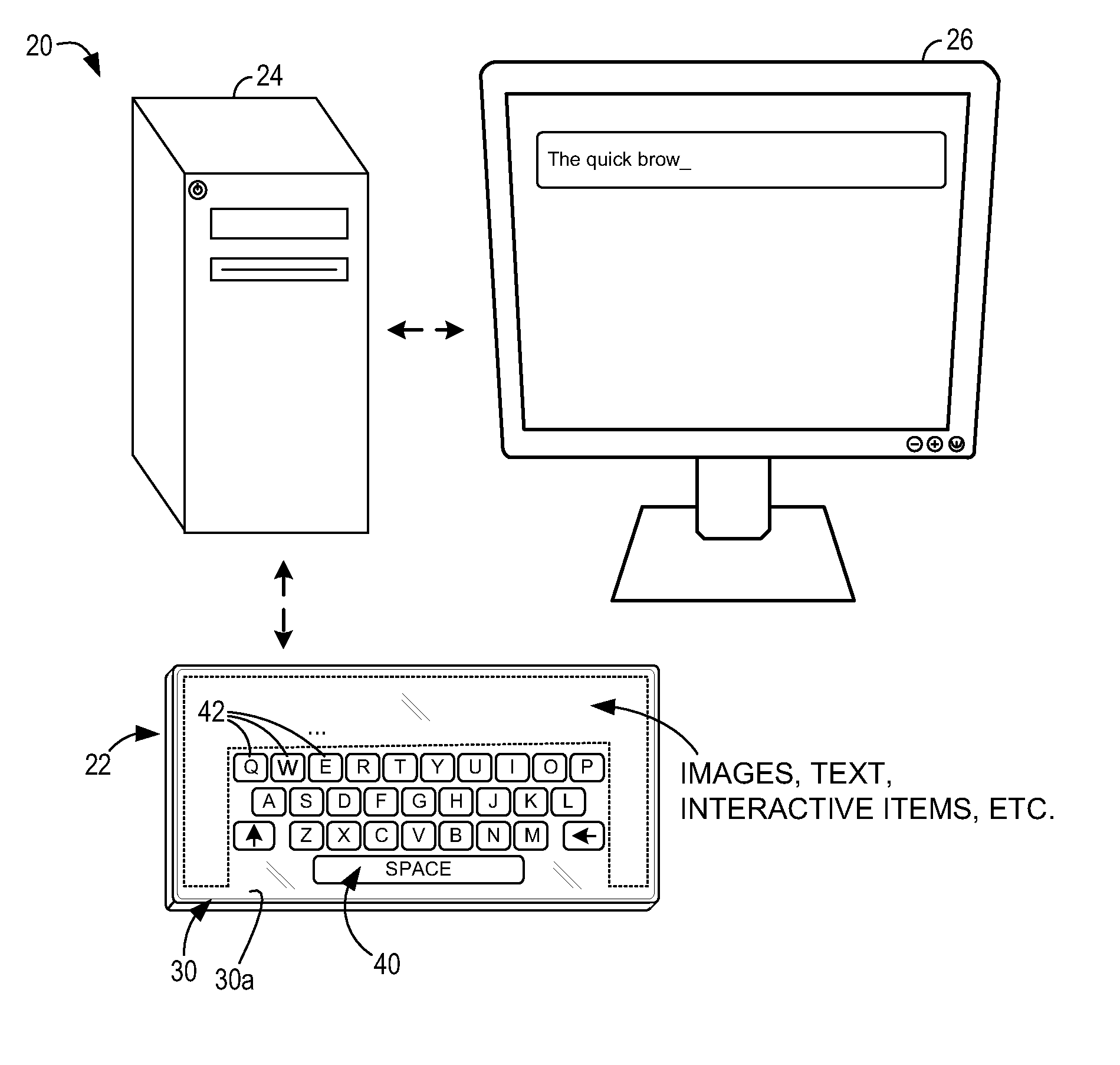 Tactile overlay for virtual keyboard