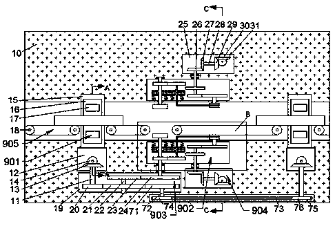 Omni-directional polishing device for circular steel pipe