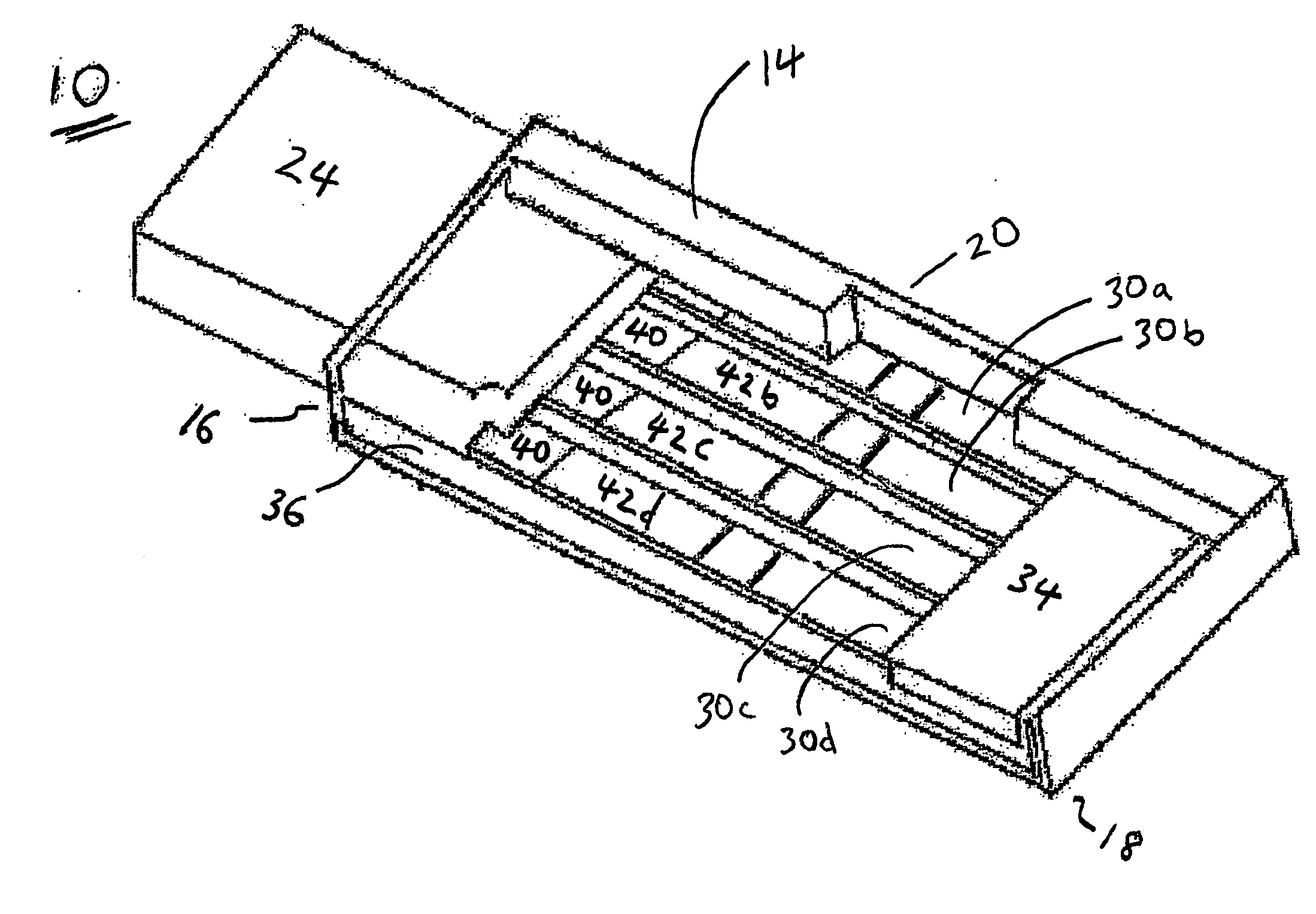 Portable diagnostic device and method for determining temporal variations in concentrations