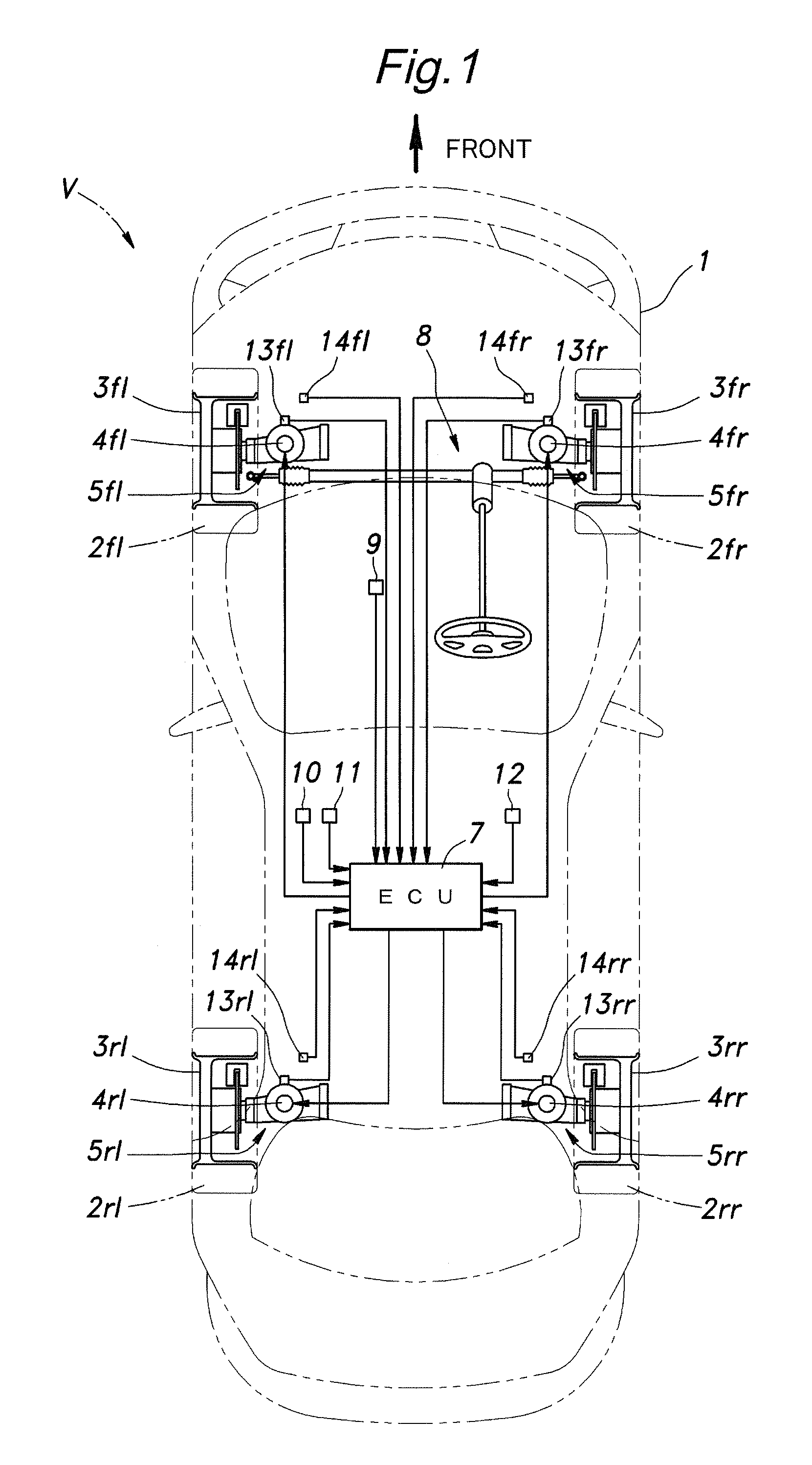 Control apparatus of variable damping force damper