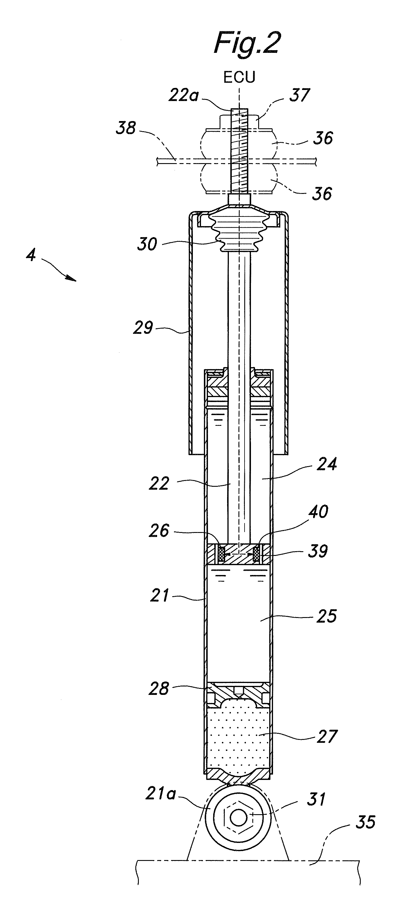 Control apparatus of variable damping force damper