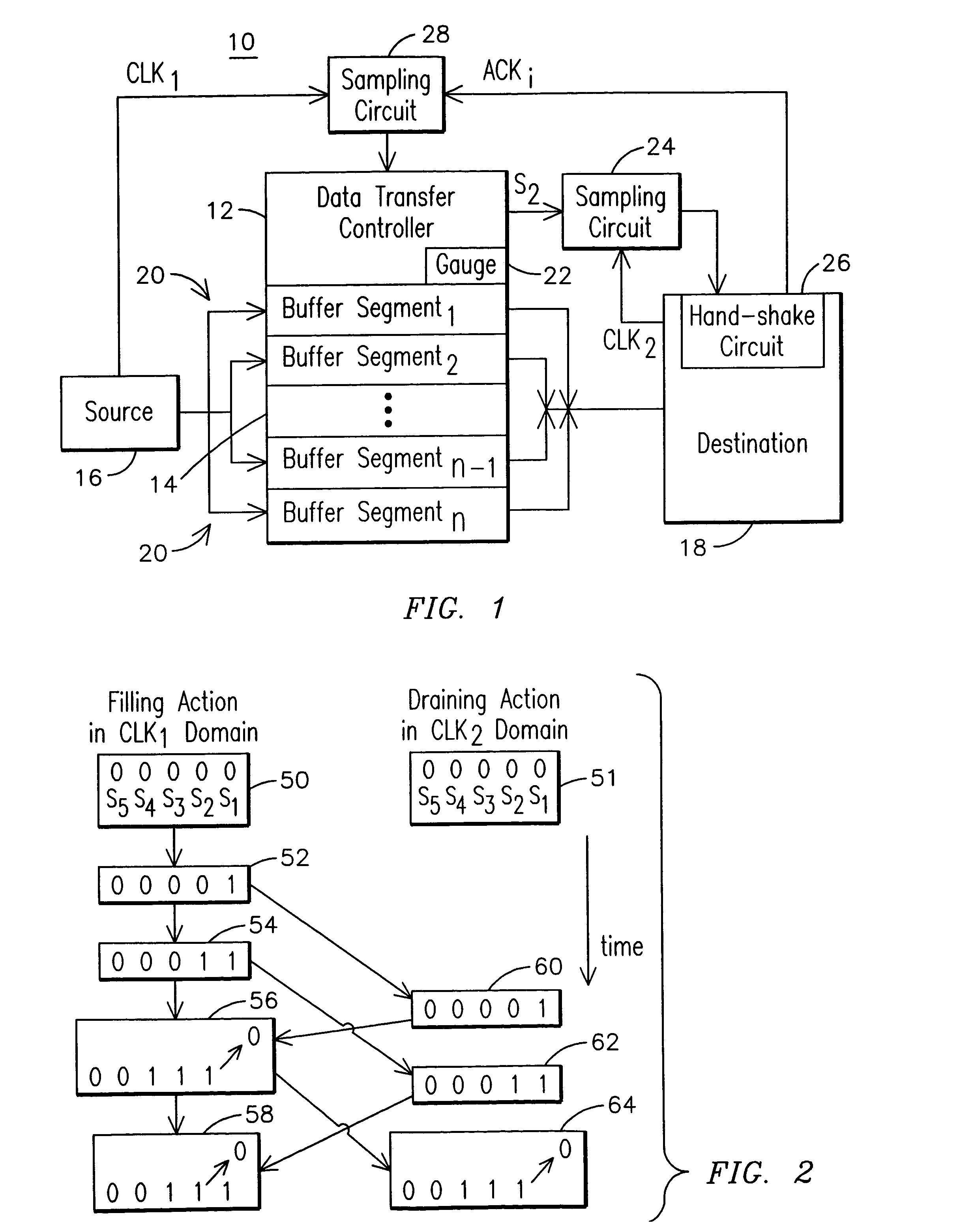 Method and system for asynchronously transferring data