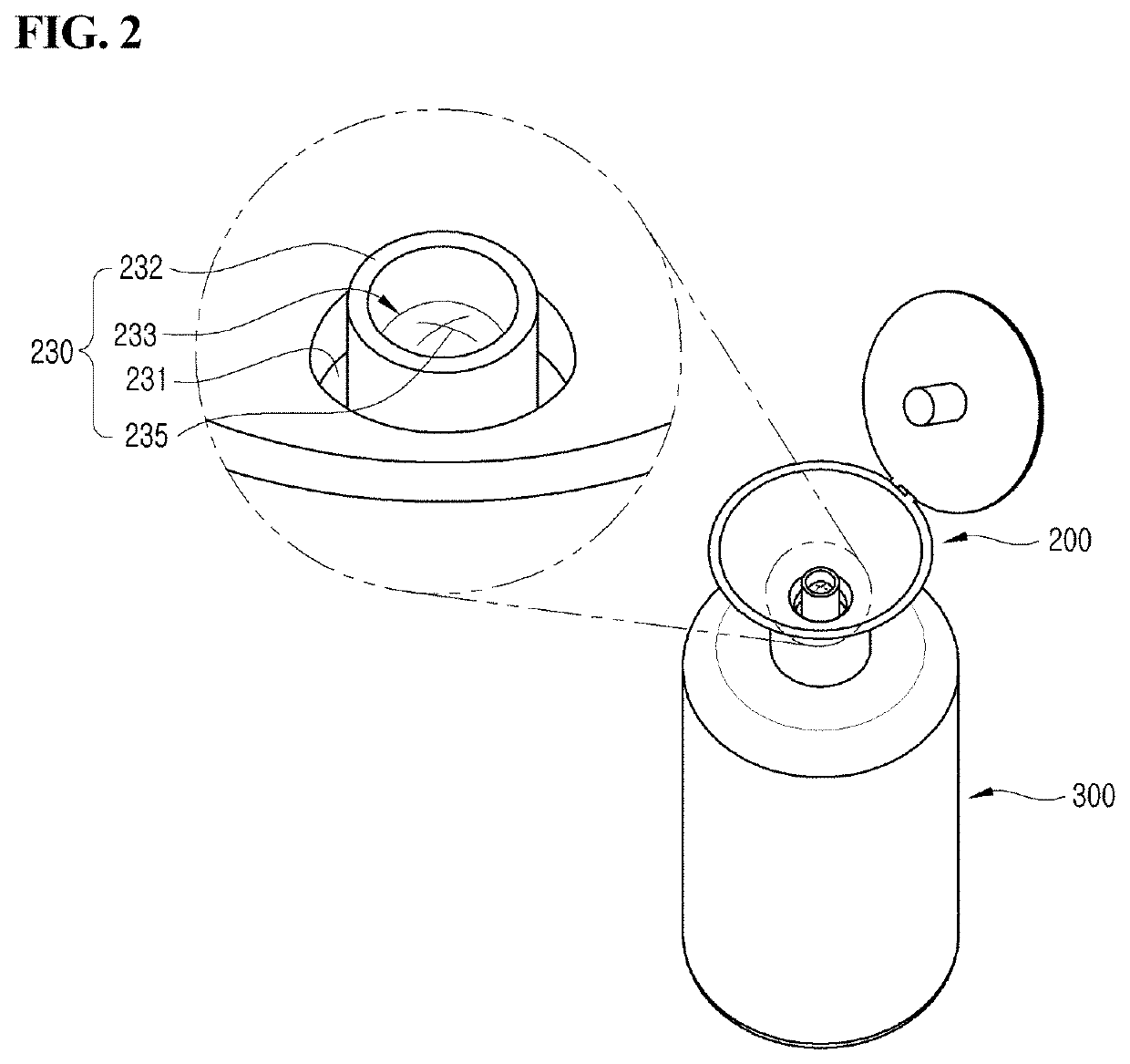 Aroma diffusion module and aroma diffusion container including the same