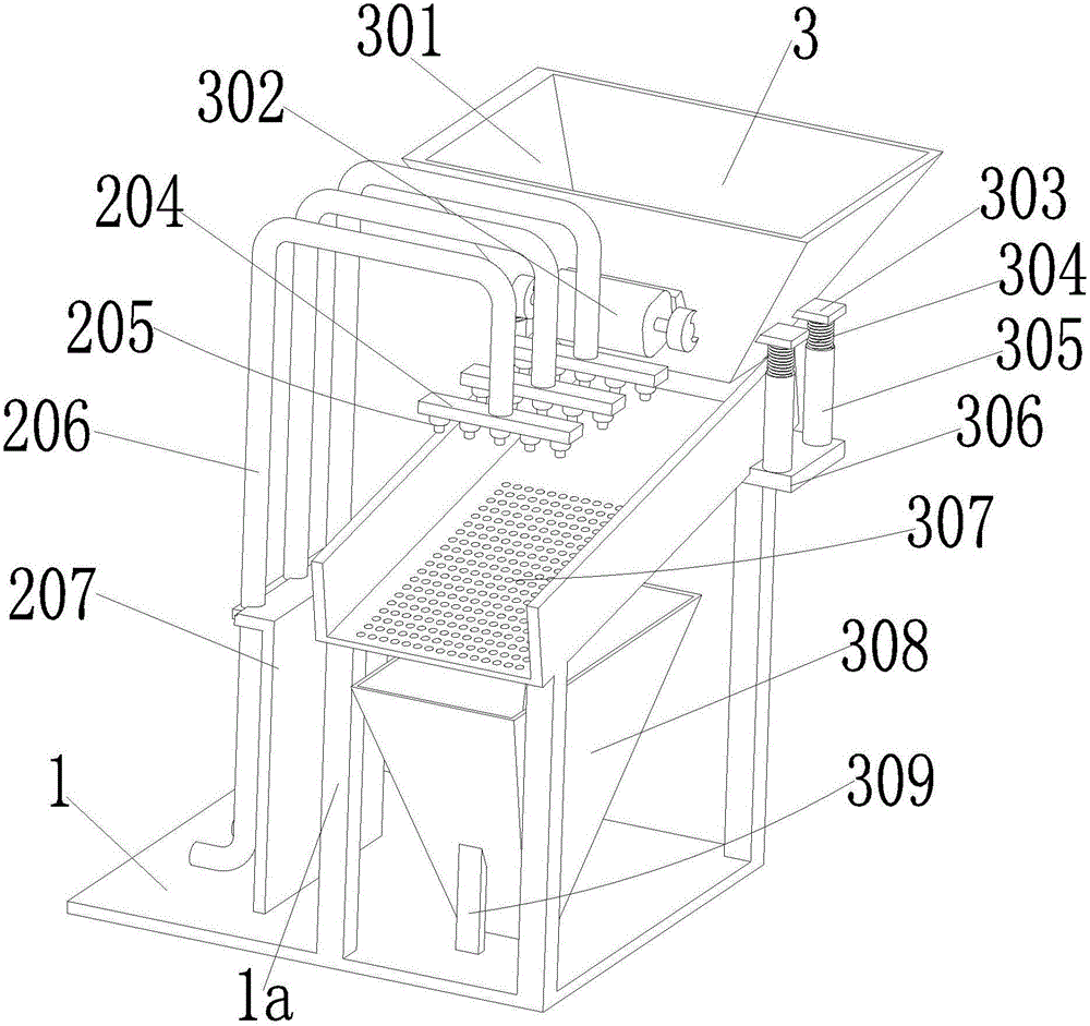 Euryale ferox shelling and discharging device based on high-pressure water jet principle