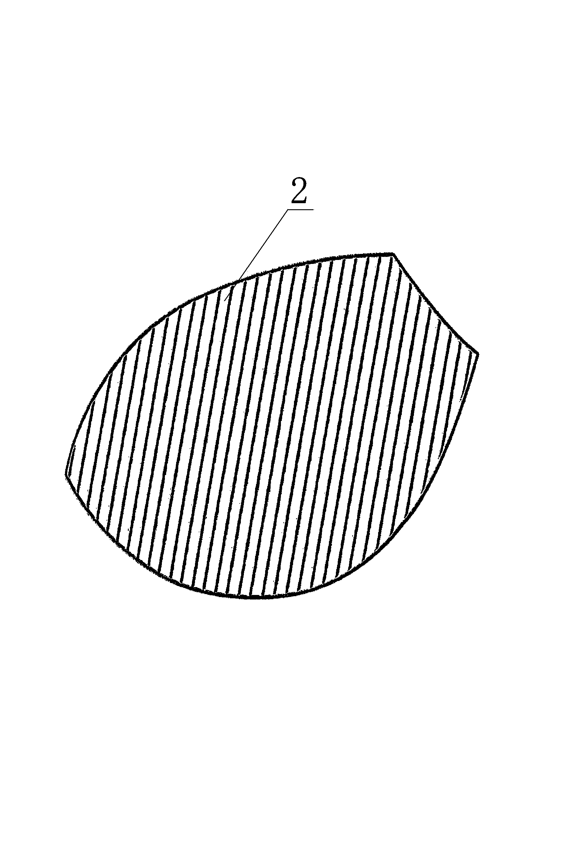 Hollow composite bra cup structure