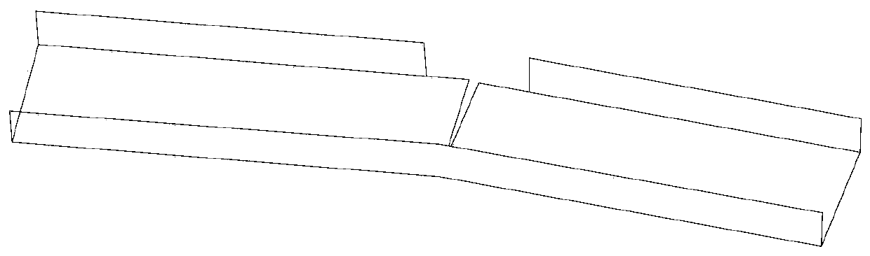 Groove-type cable bridge frame horizontal bend manufacturing method