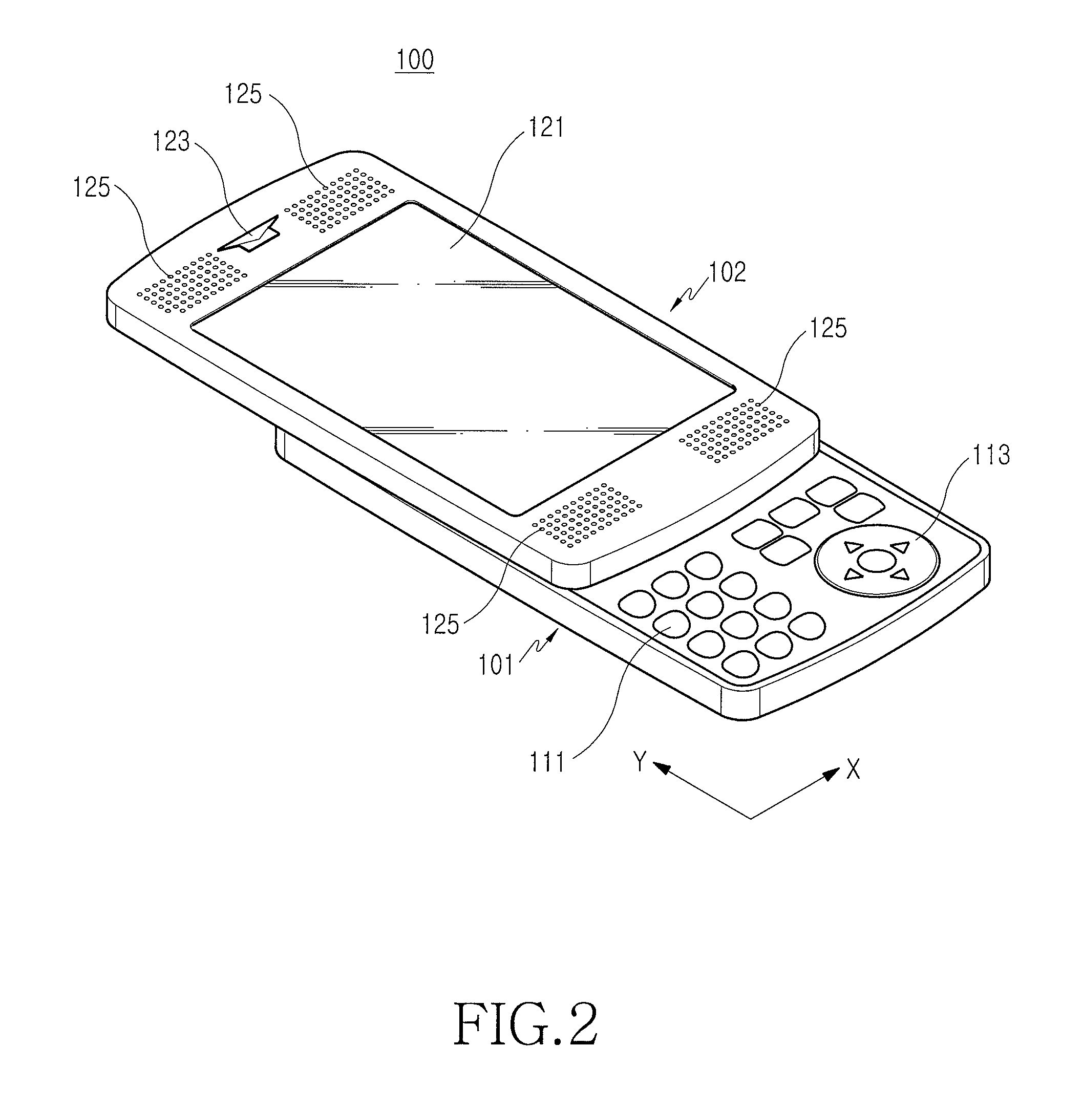 Sliding-type portable terminal