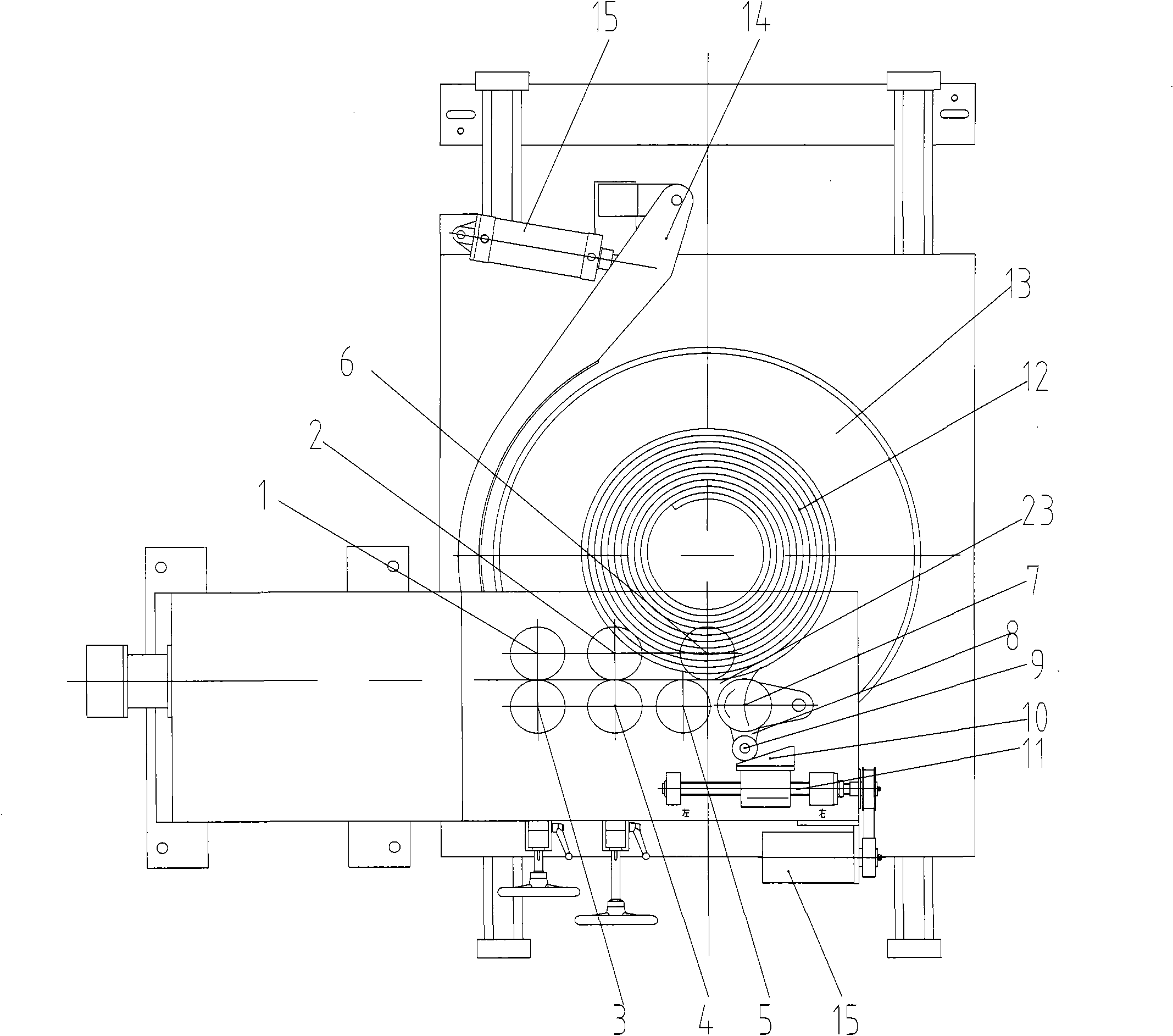 Coil-type forming device of mosquito incense piping