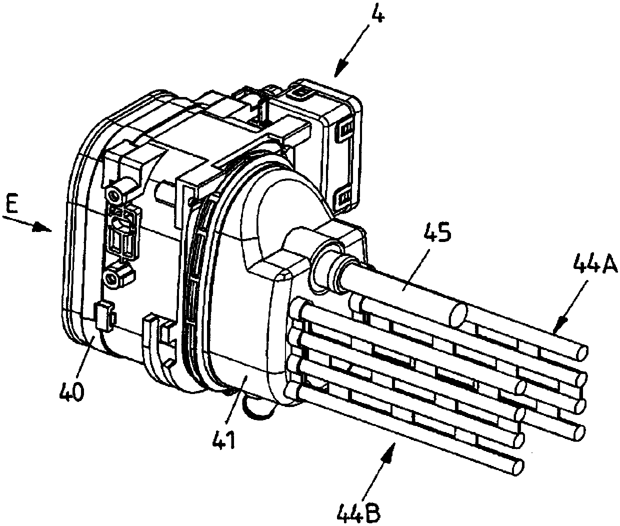 Plug connector part for a load line